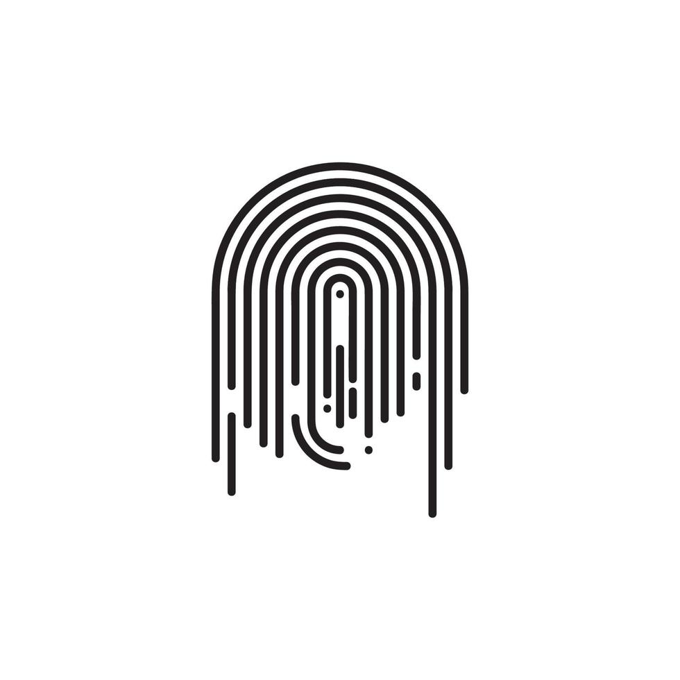 Imágenes de finger print logo and symbol vector