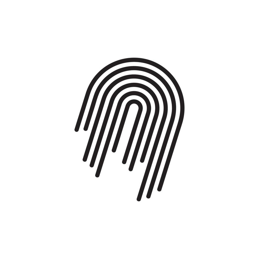 Imágenes de finger print logo and symbol vector