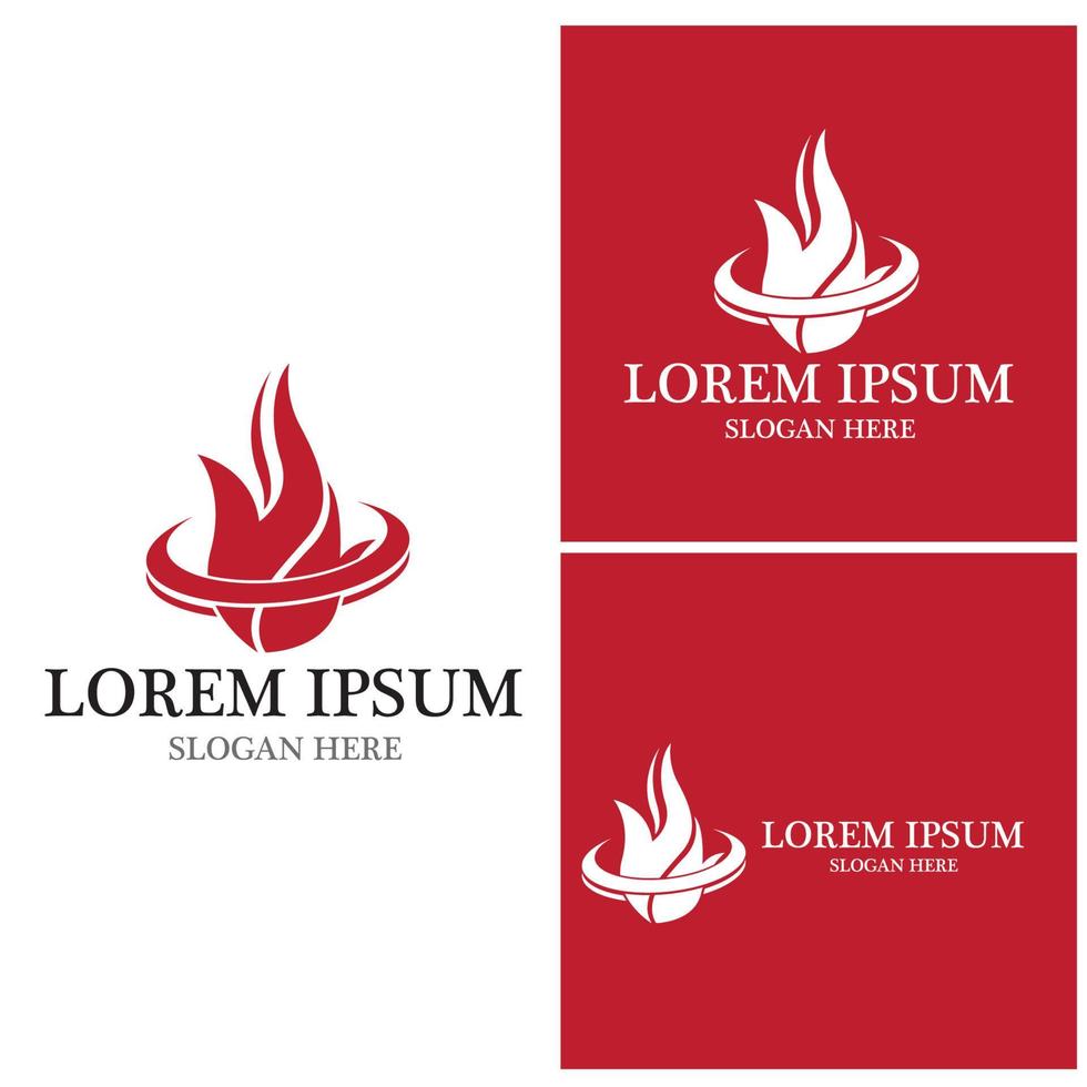 Fire flame icon and symbol vector illustration