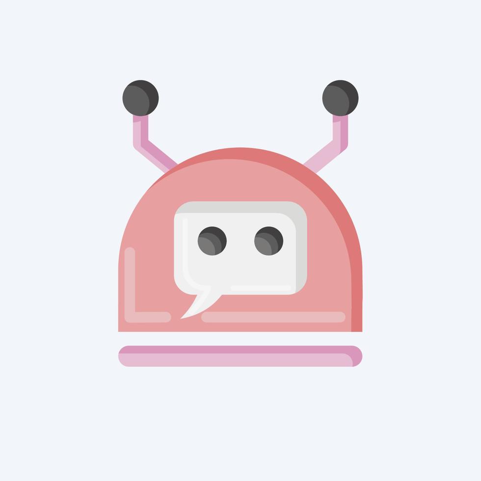Icon Chatbot. related to Machine Learning symbol. flat style. simple design editable. simple illustration. simple vector icons