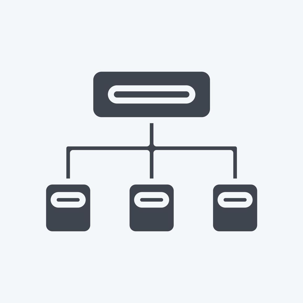 Icon Clustering. related to Machine Learning symbol. glyph style. simple design editable. simple illustration. simple vector icons