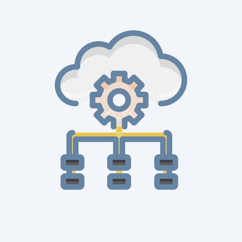 Icon Temporal Difference. related to Machine Learning symbol. doodle style. simple design editable. simple illustration. simple vector icons