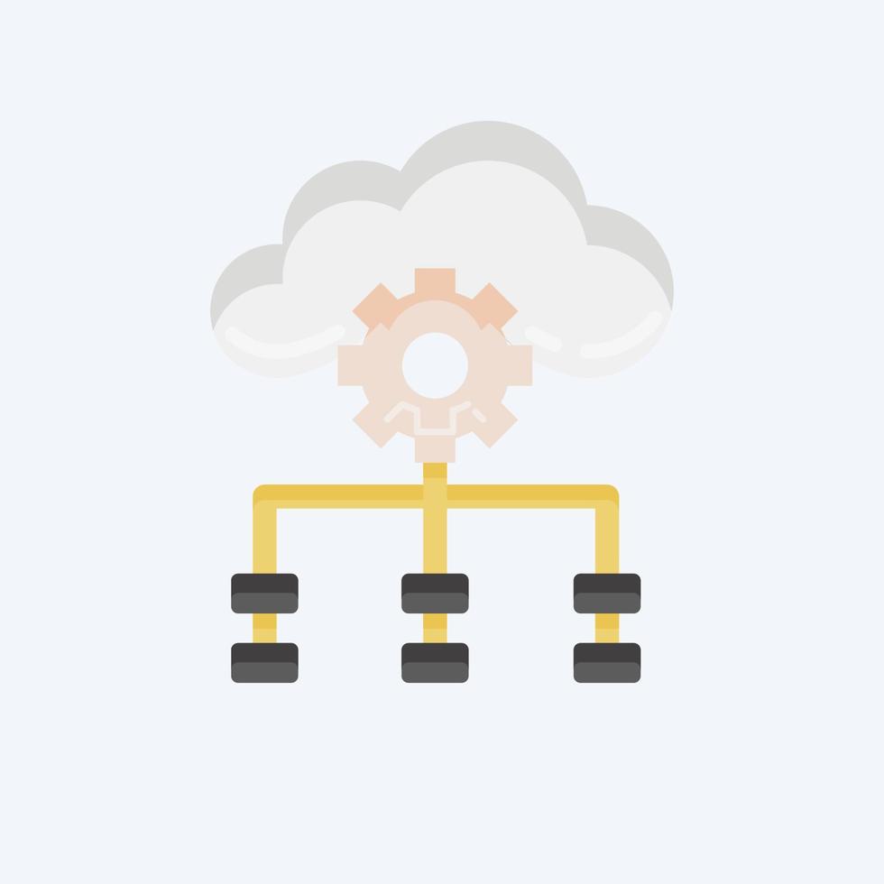 Icon Temporal Difference. related to Machine Learning symbol. flat style. simple design editable. simple illustration. simple vector icons