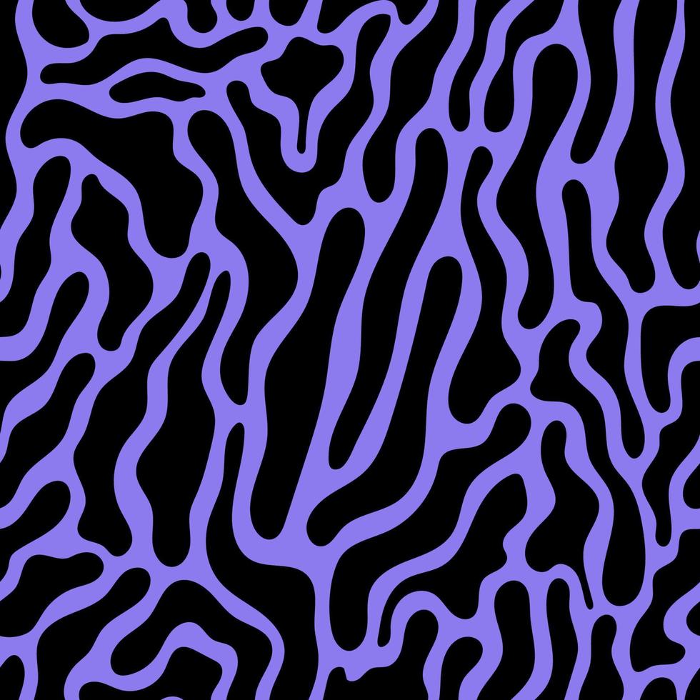 vector trippy patrón sin costuras. fondo de diseño psicodélico, células líquidas, ondas que fluyen en forma de remolino.