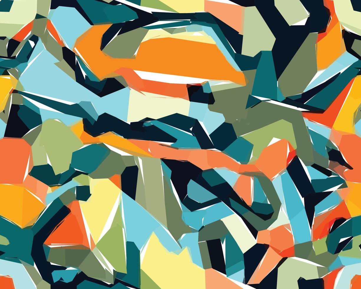 Colorful camouflage safari pattern. Illustration for wallpaper, fabrics, wrappers, postcards, greeting cards, wedding invitations, banners, web. vector