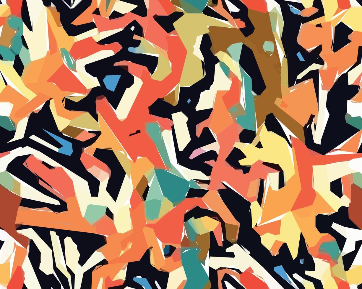 Colorful camouflage safari pattern. Illustration for wallpaper, fabrics, wrappers, postcards, greeting cards, wedding invitations, banners, web. vector