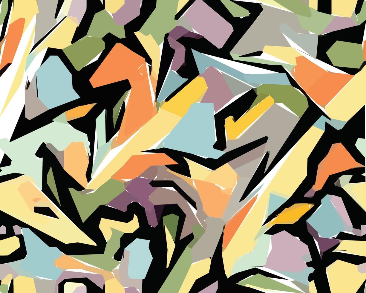 Colorful camouflage safari pattern. Illustration for wallpaper, fabrics, wrappers, postcards, greeting cards, wedding invitations, banners, web. vector