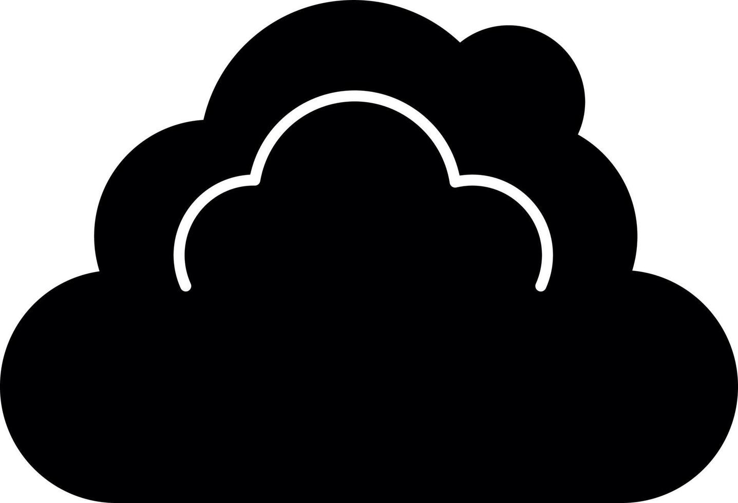 diseño de icono de vector de nube