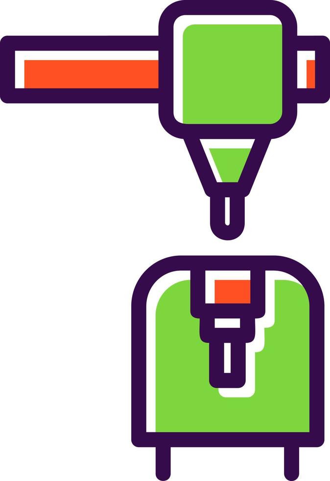 3d Printer Vector Icon Design
