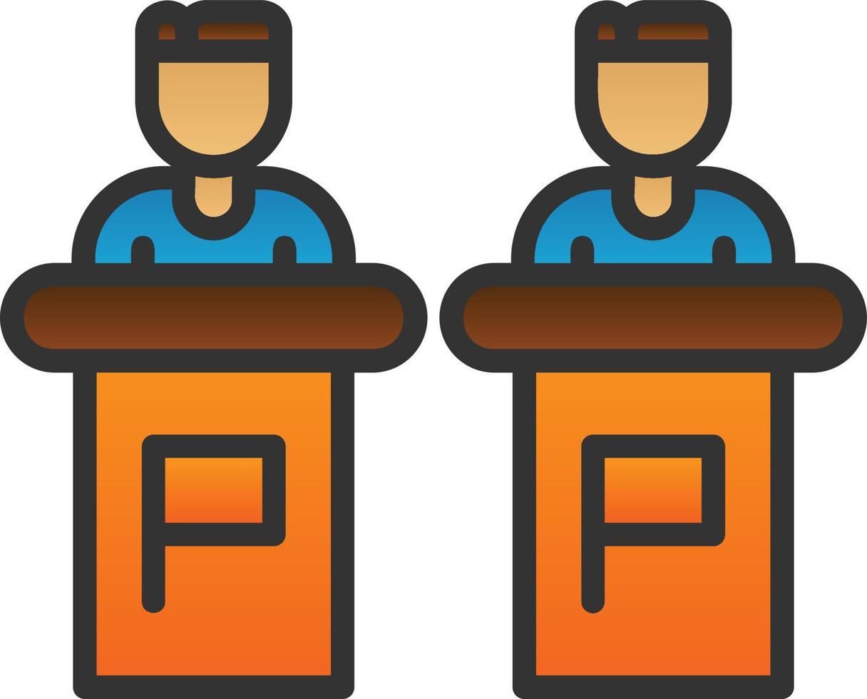 Debate Vector Icon Design