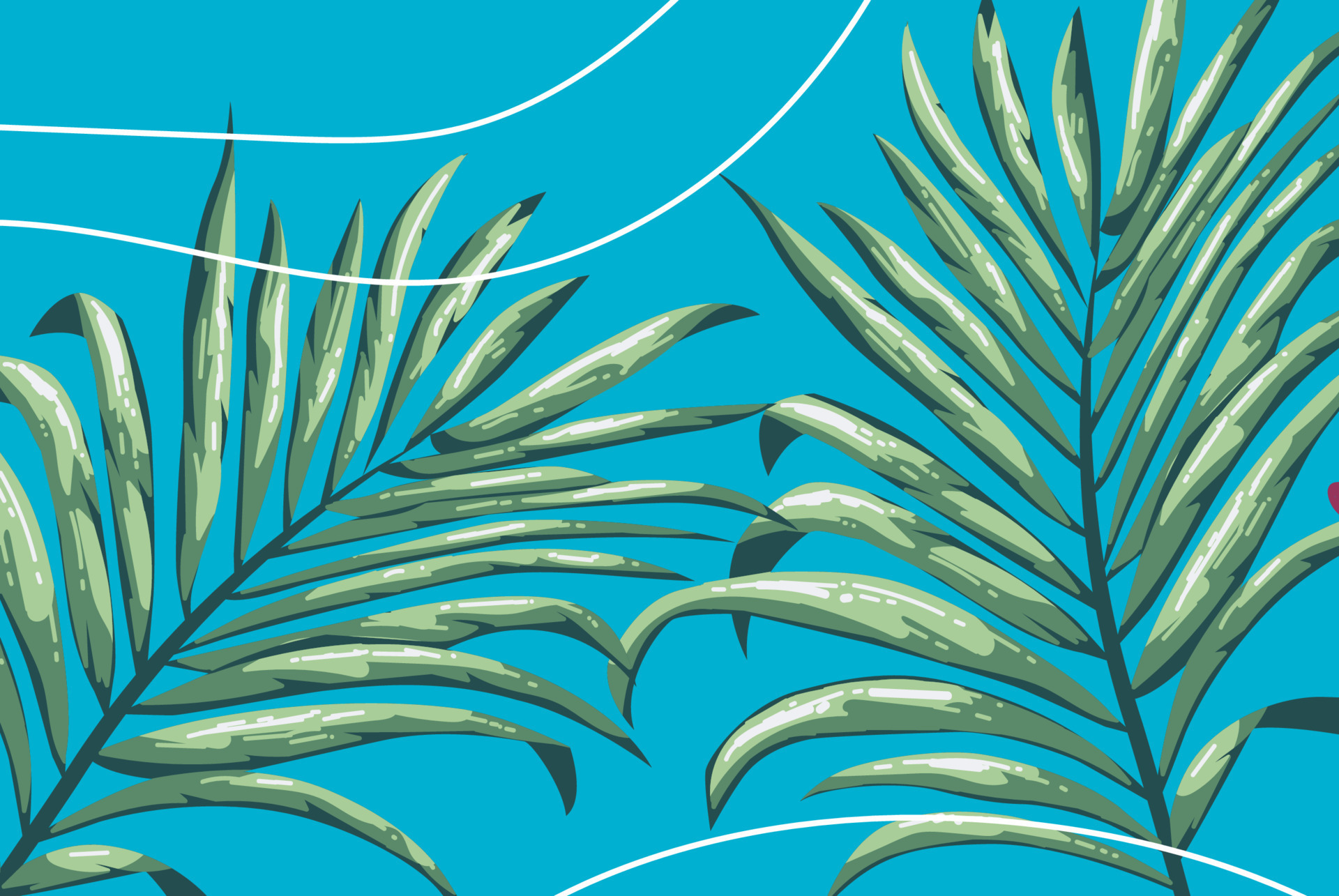 ornamental leaves background. abstract tropical leaf shapes poster or