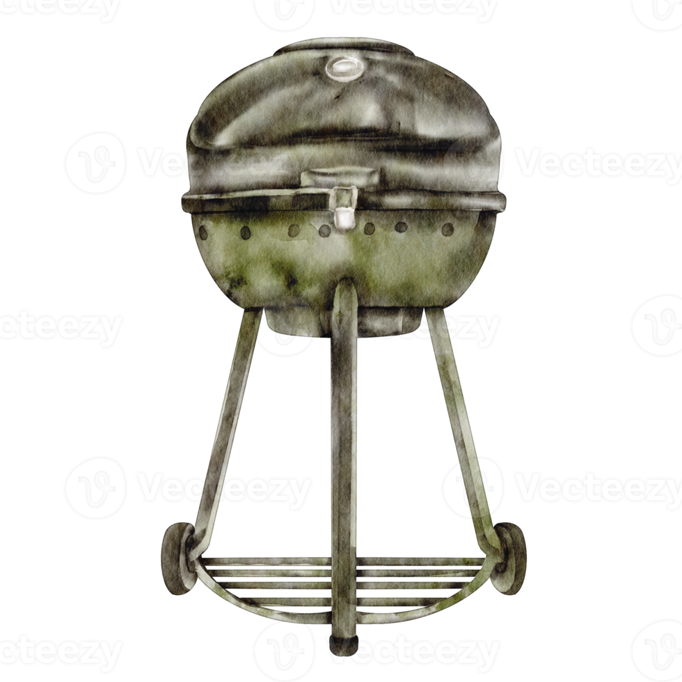 watercolor barbecue grill png