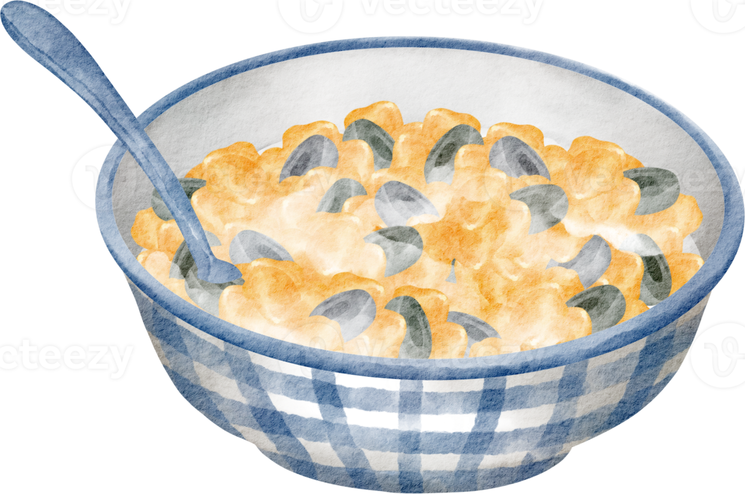 watercolor breakfast cereal png