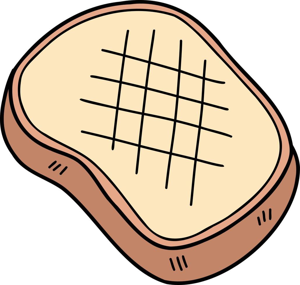 Hand Drawn Toast or sliced bread illustration vector