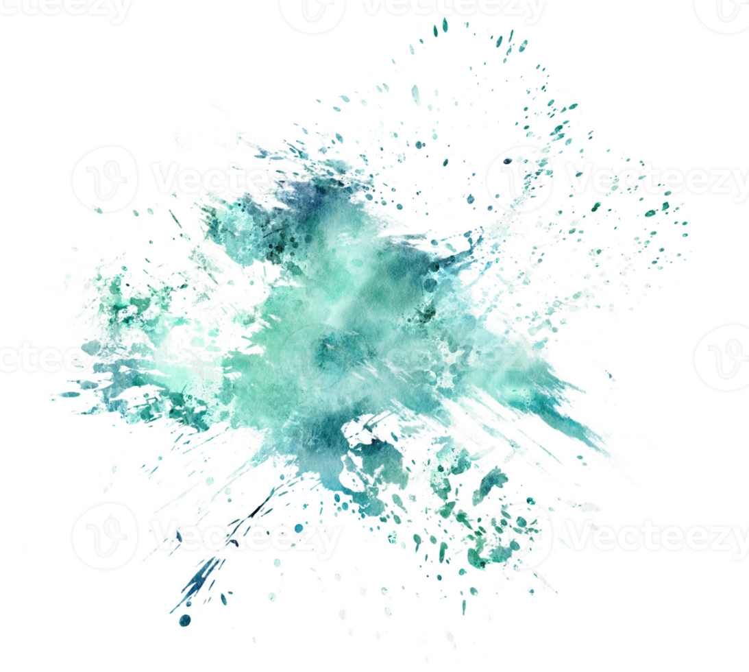 watercolor green splash png