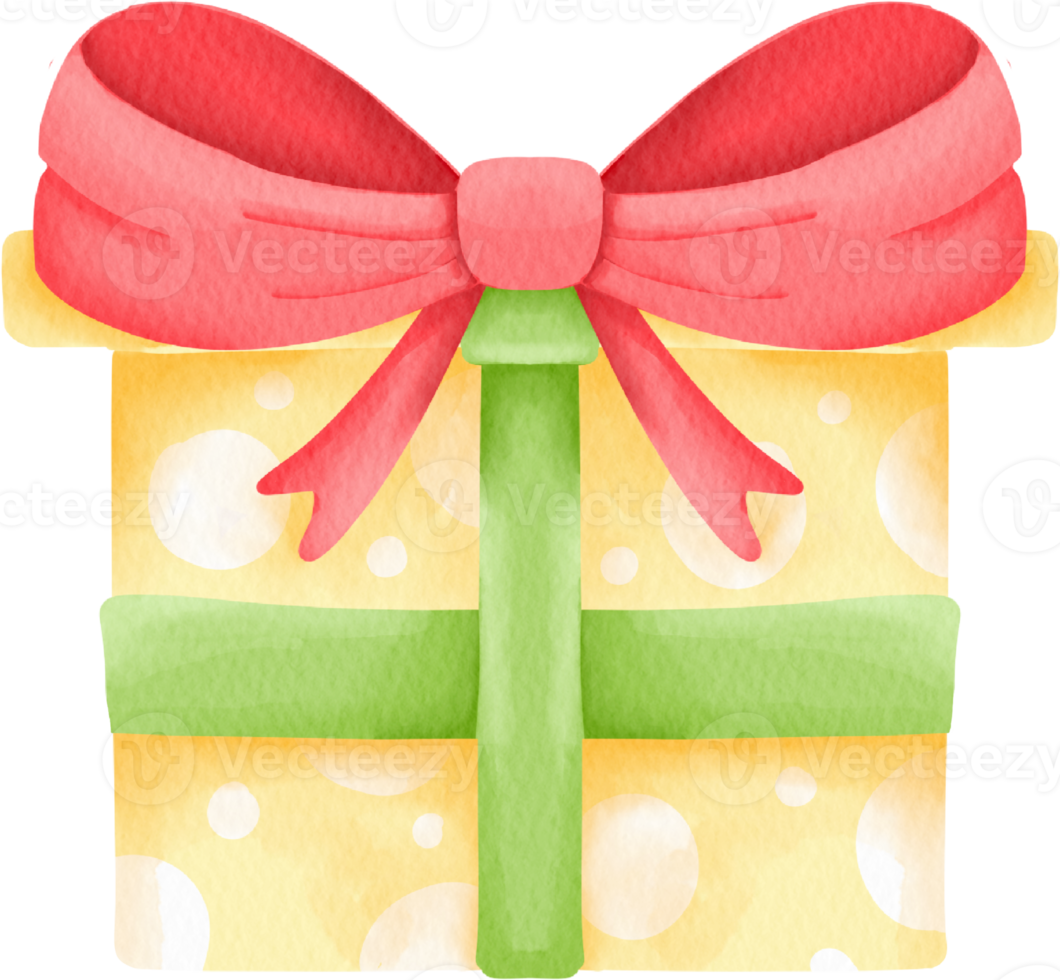 watercolor gift box png