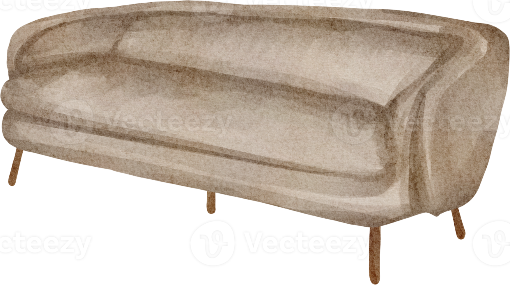 watercolor sofa couch png