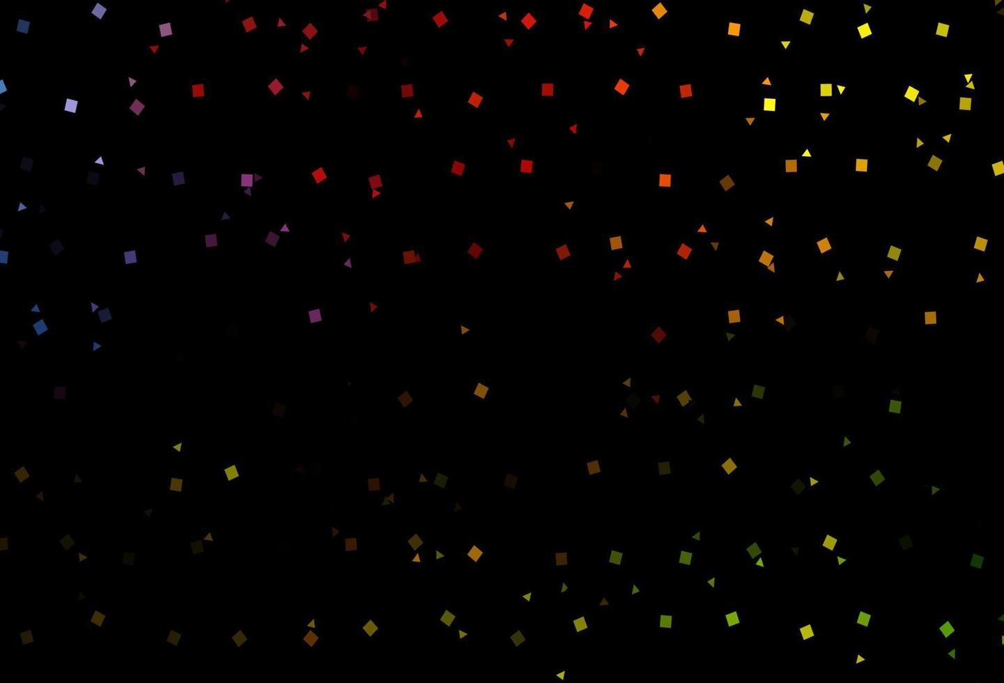 Dark Green, Red vector pattern in polygonal style with circles.