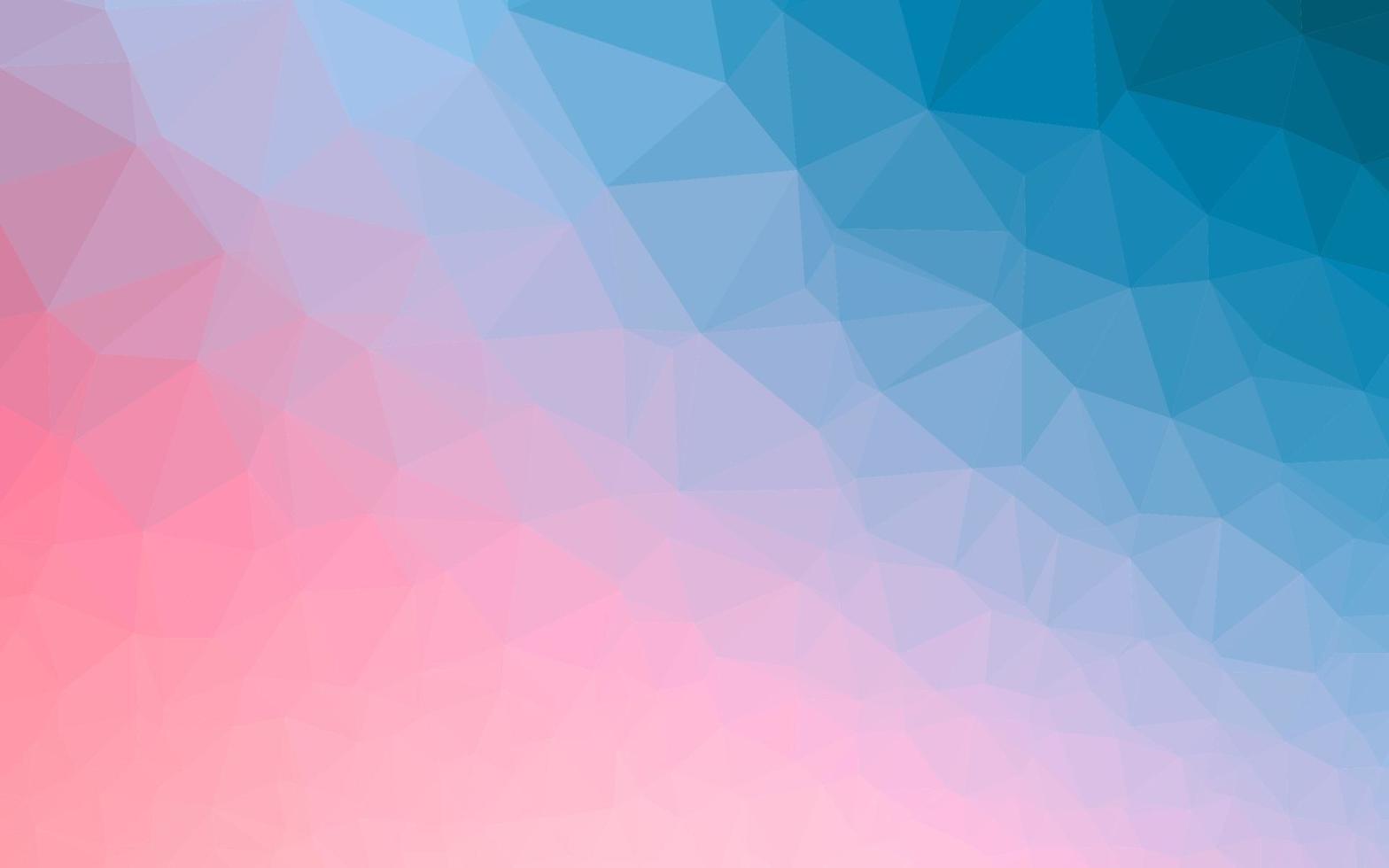 Light Blue, Red vector polygonal background.