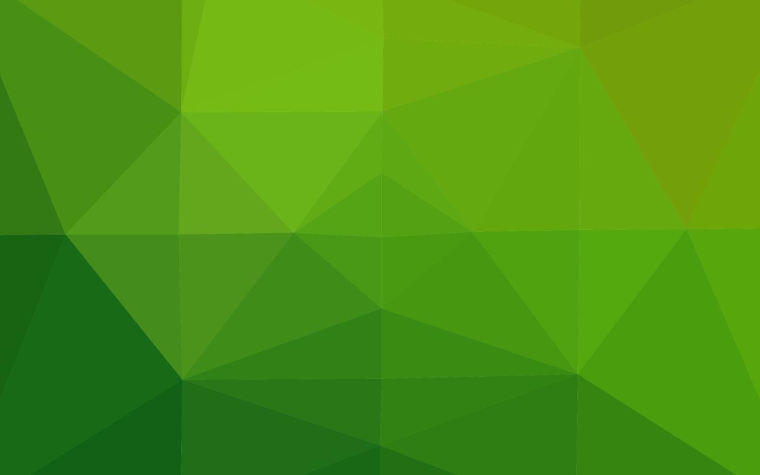 Light Green vector shining triangular template.