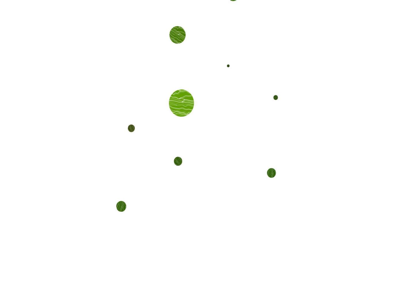 Light green vector background with bubbles.