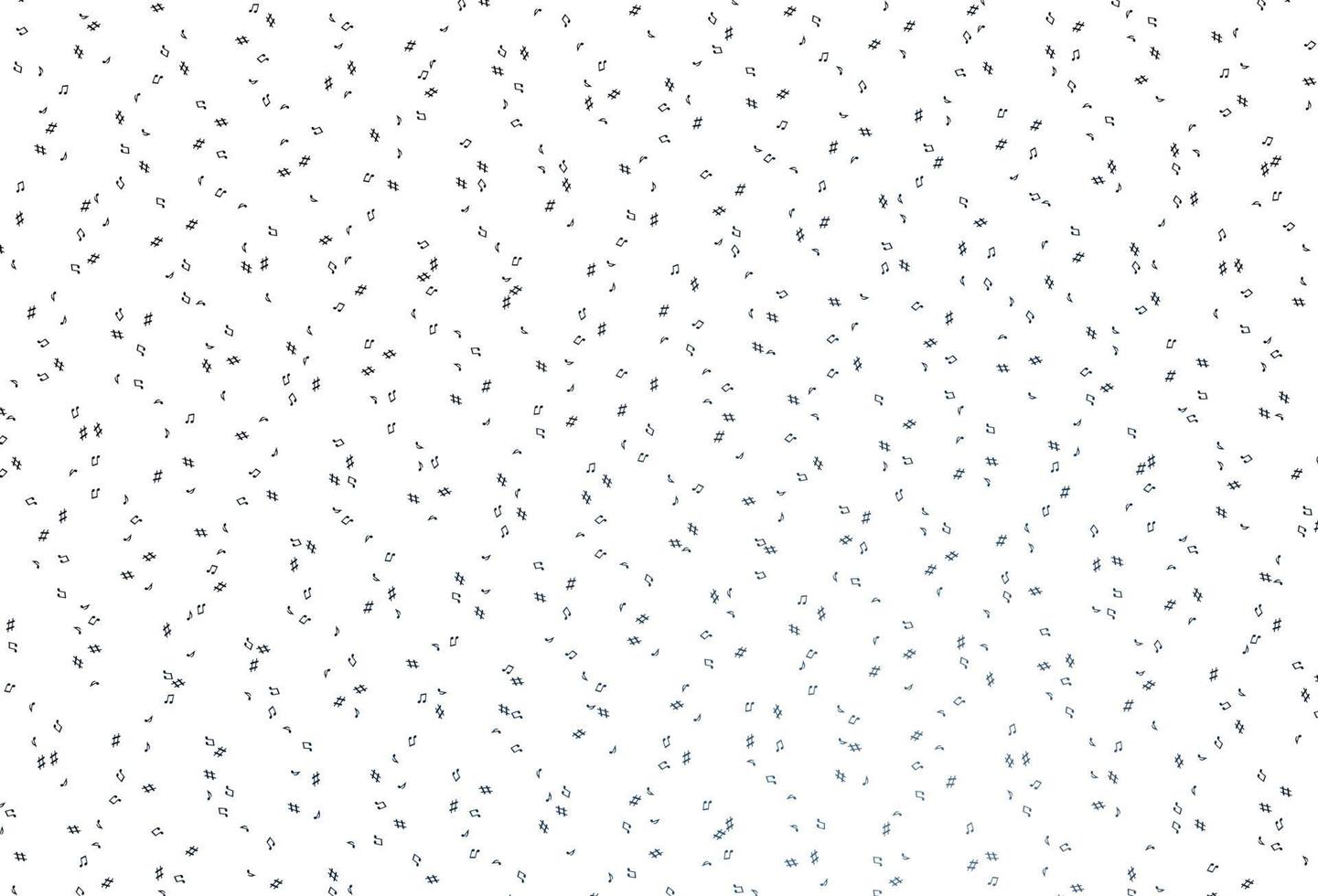 Light BLUE vector pattern with music elements.