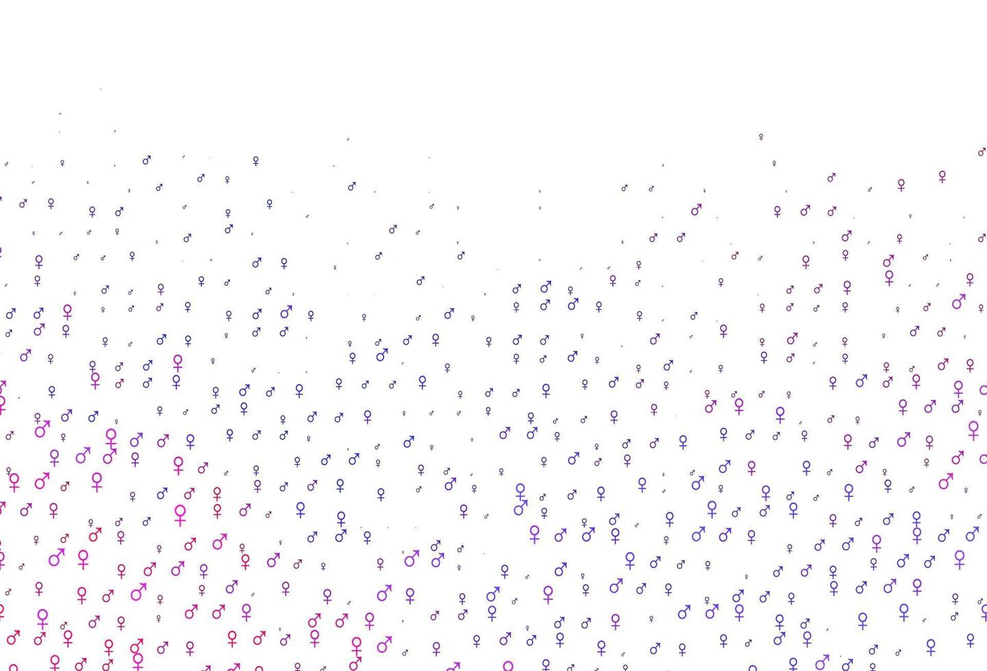 Light blue, red vector pattern with gender elements.