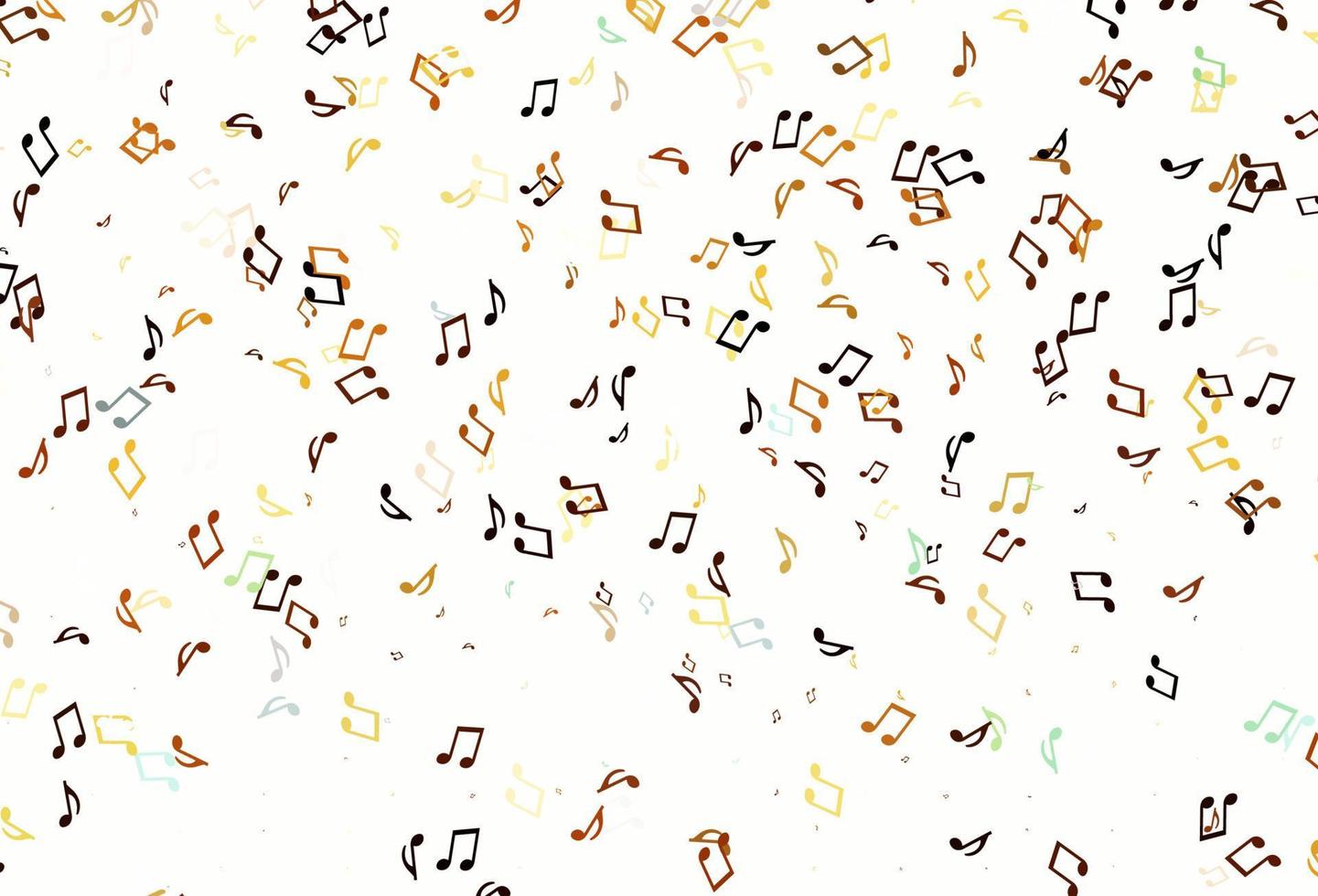 Light colorful vector pattern with music elements.