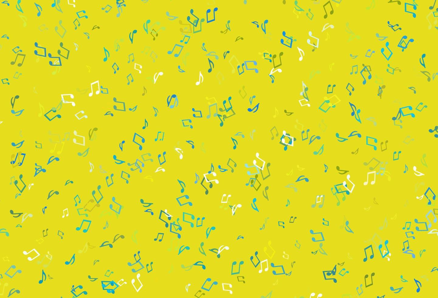 Light colorful vector pattern with music elements.