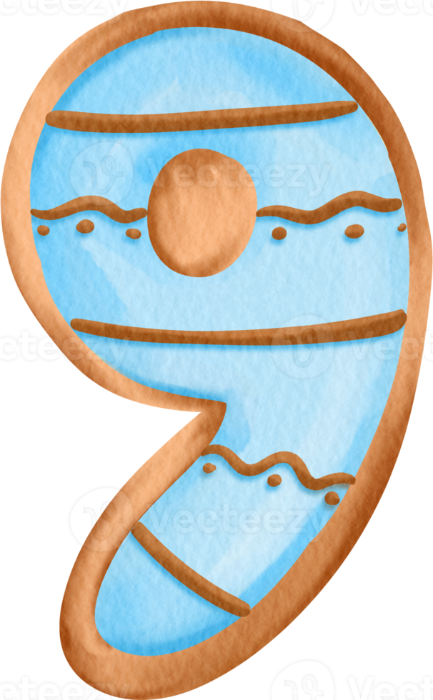 biscoitos número 9 png