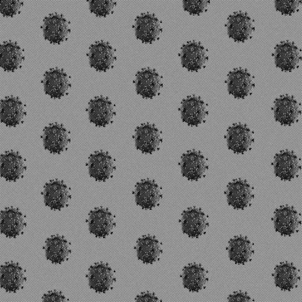 4K Image, Virus. Microscopic view of viruses. Cells, Black and White photo