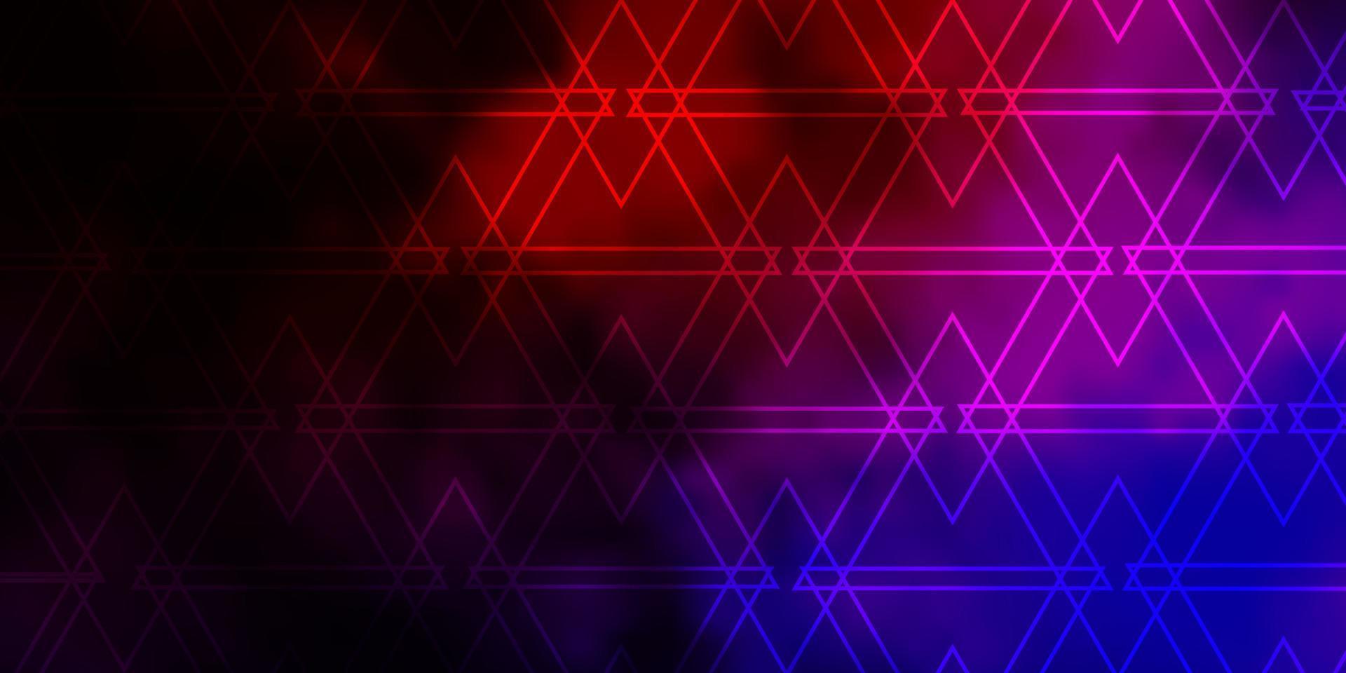 rosa oscuro, textura vectorial roja con estilo triangular. vector