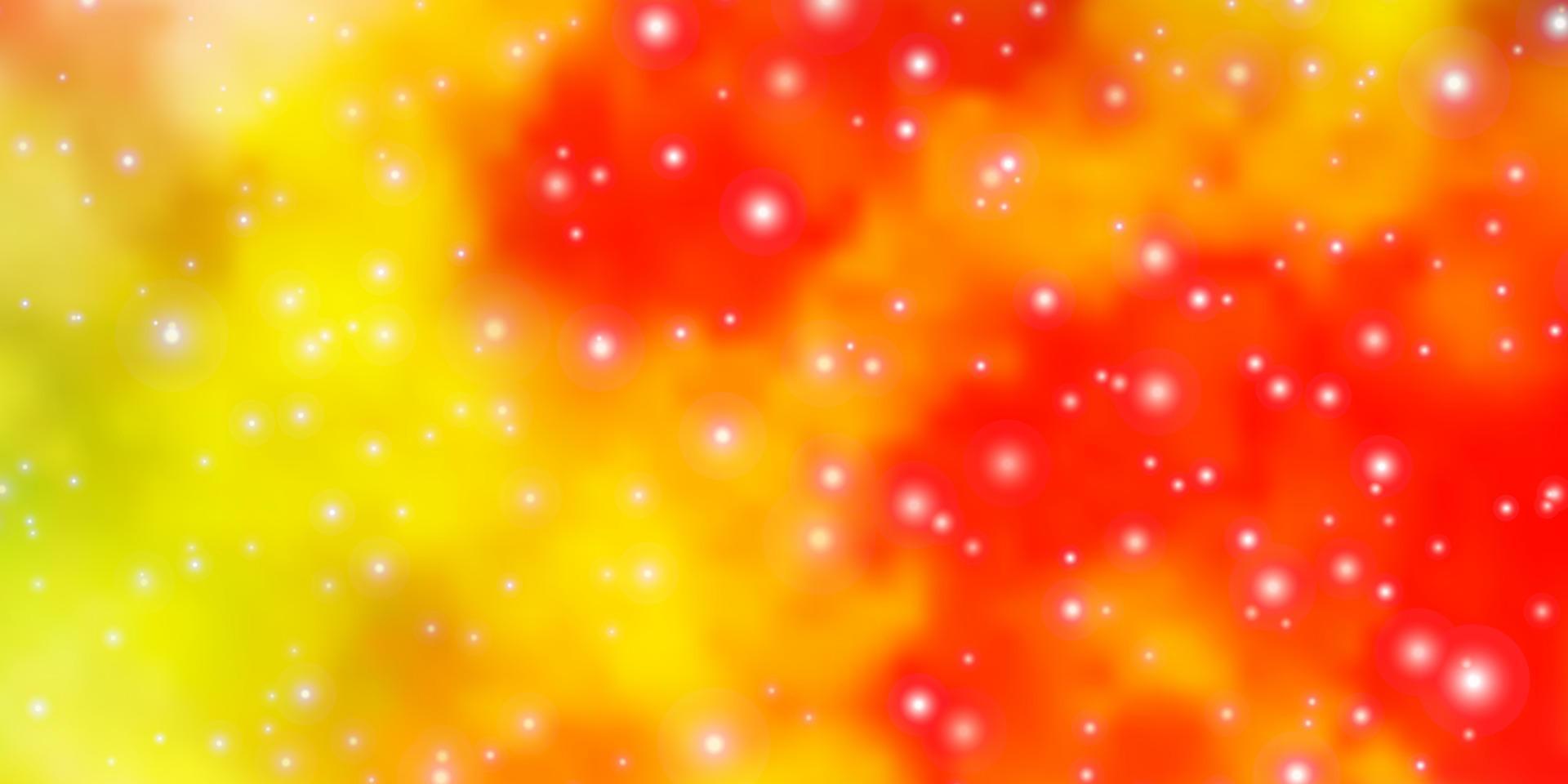 Light Pink, Yellow vector texture with beautiful stars.