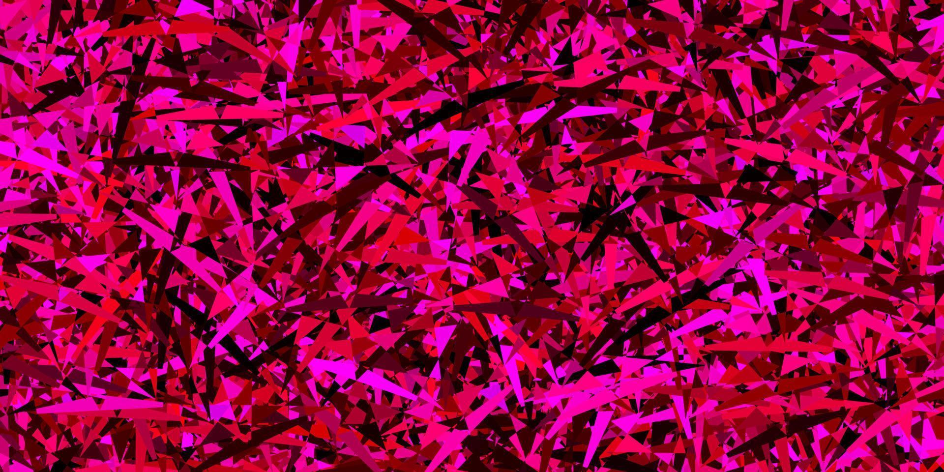 Dark pink vector layout with triangle forms.