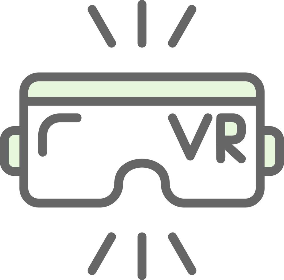 Virtual Reality Vector Icon Design