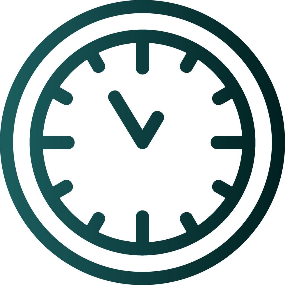 Wall Clock Vector Icon Design