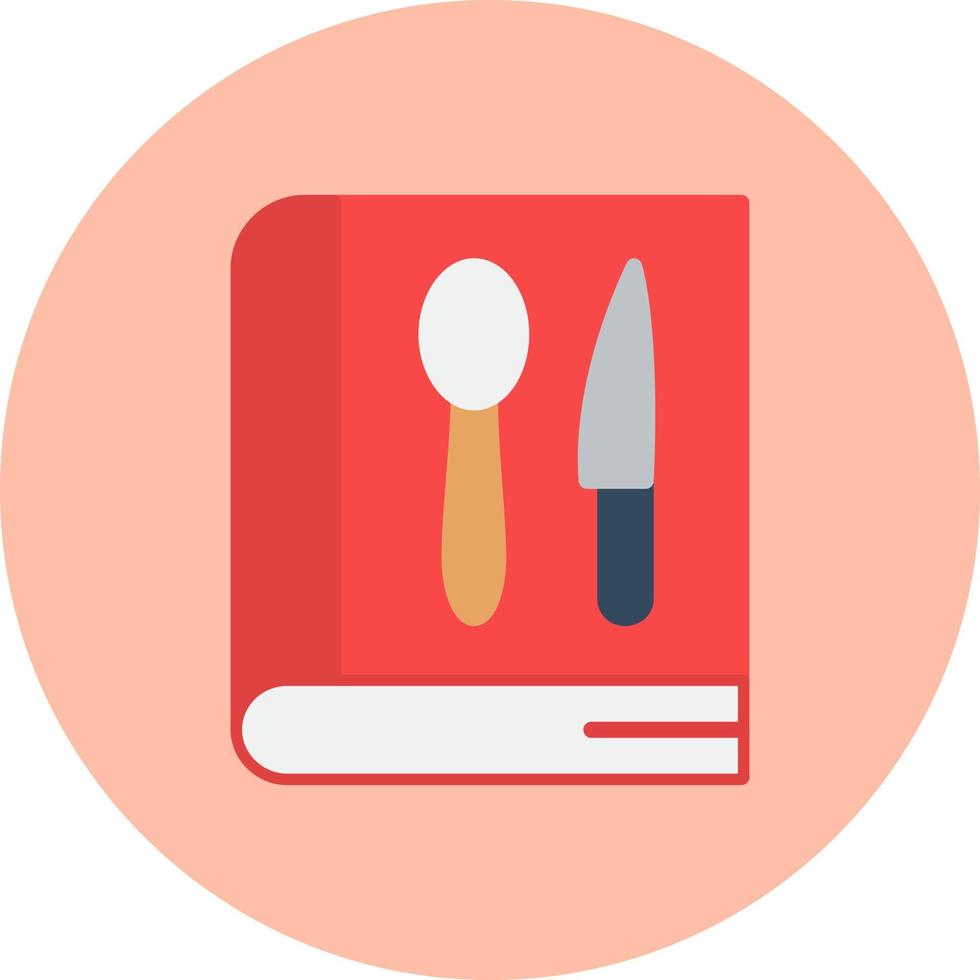 icono de vector de libro de recetas