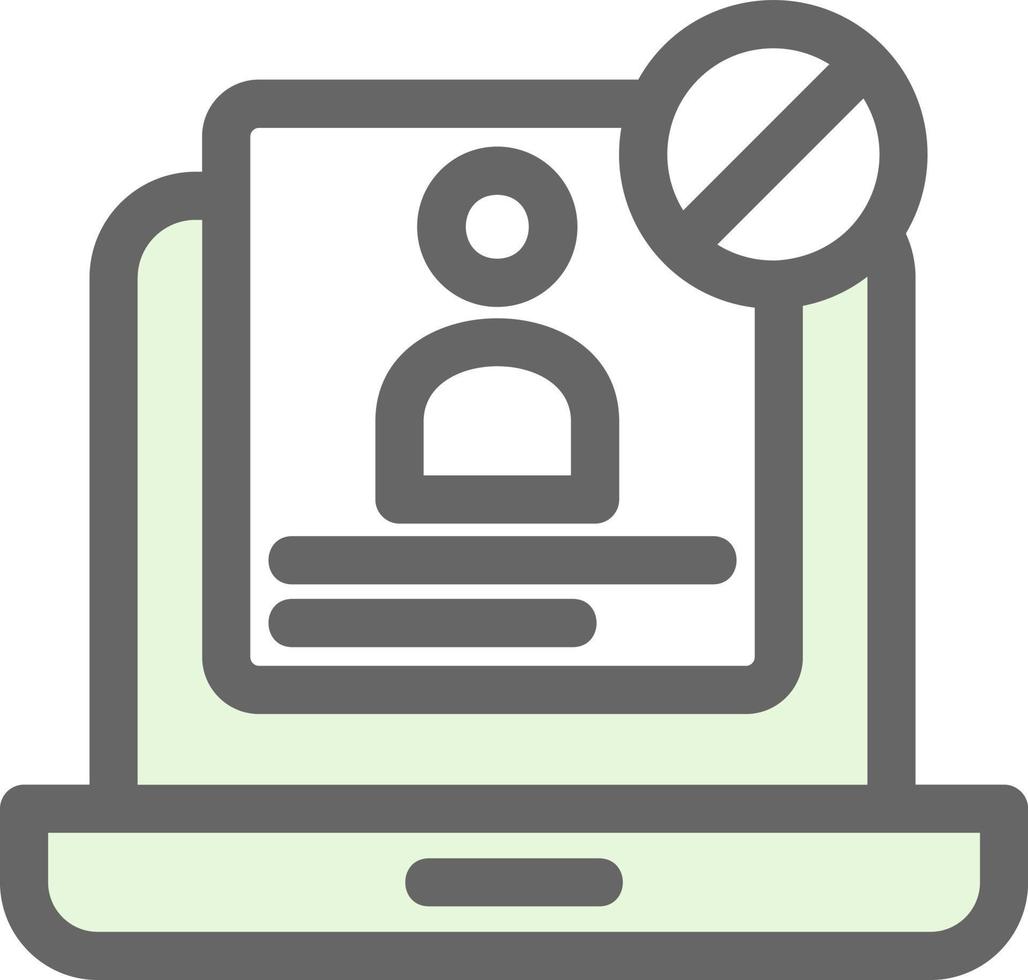 Unauthorized Vector Icon Design