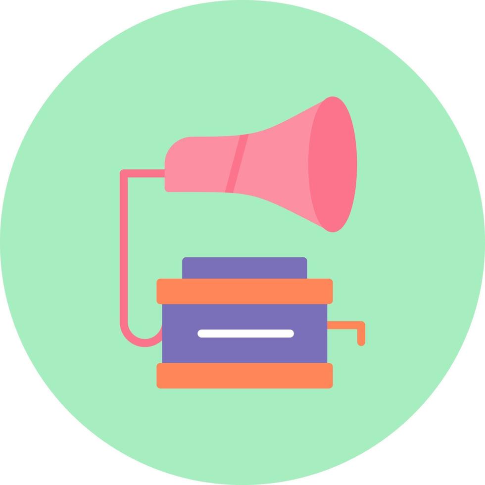 Phonograph Vector Icon