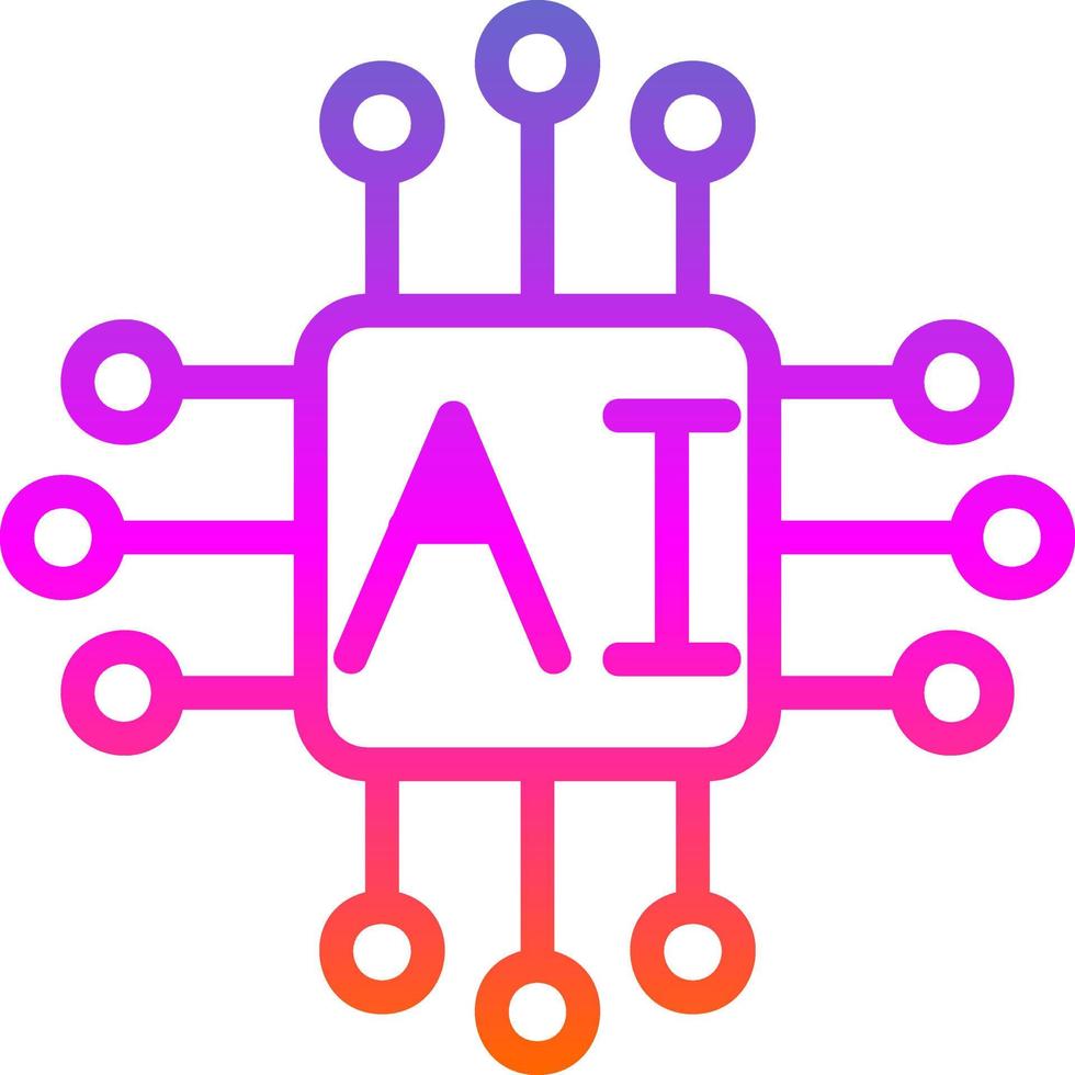 Artifical Intelligence Vector Icon Design