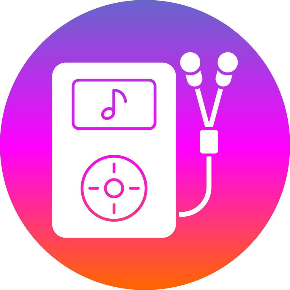 diseño de icono de vector de mp3