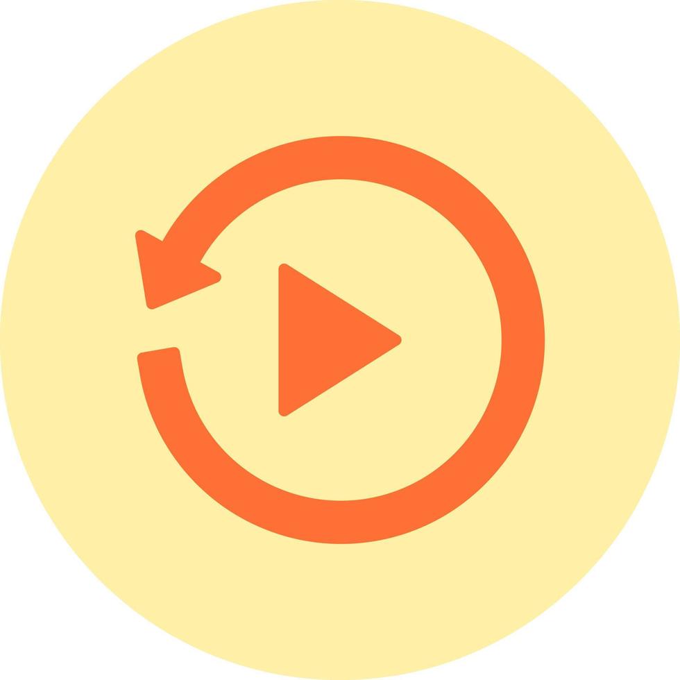 Replay Vector Icon
