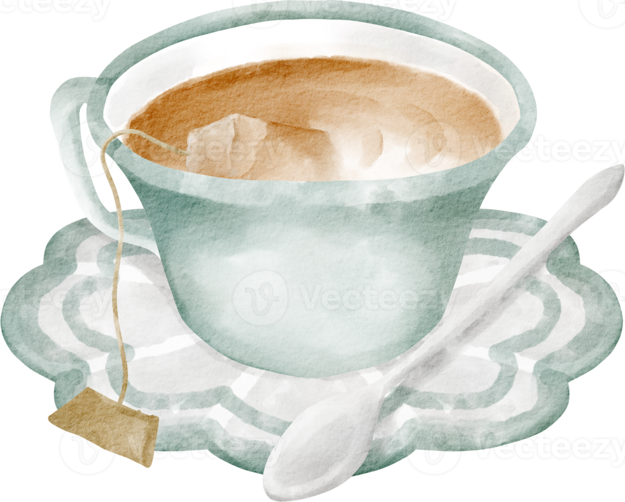 watercolor tea cup png