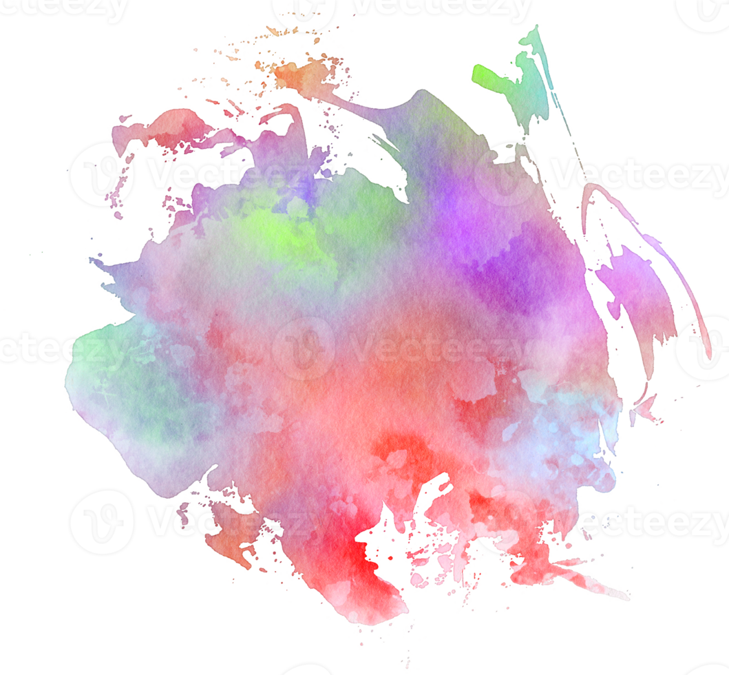 watercolor splatter colorful png