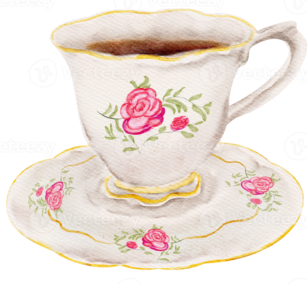 watercolor tea cup png