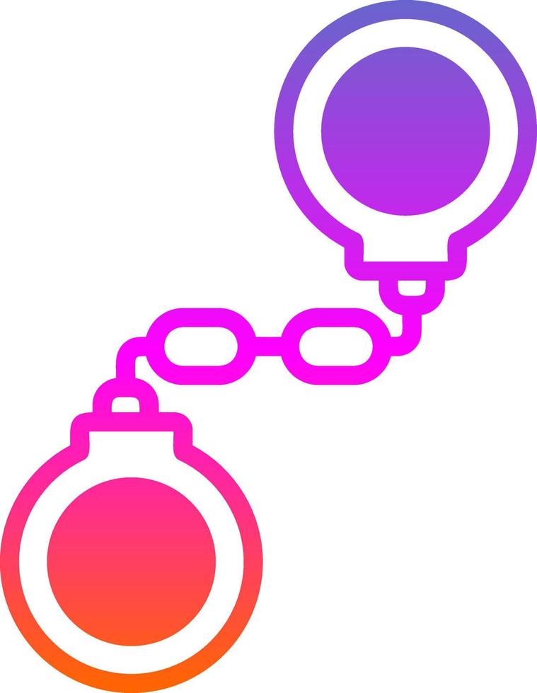 Handcuffs Vector Icon Design