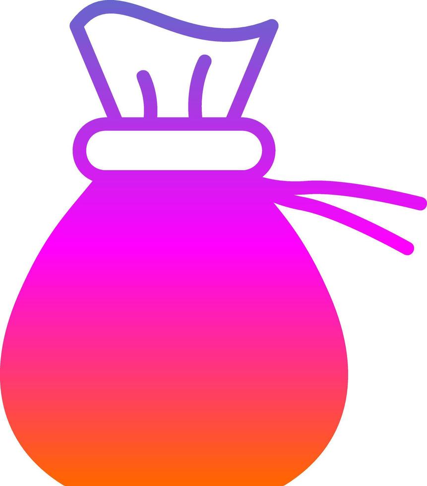 Money Bag Vector Icon Design