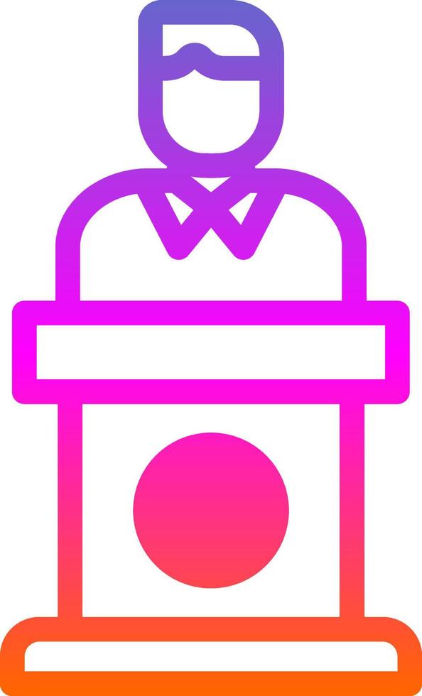 Politician Vector Icon Design