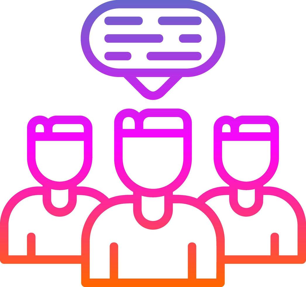 Discussion Vector Icon Design