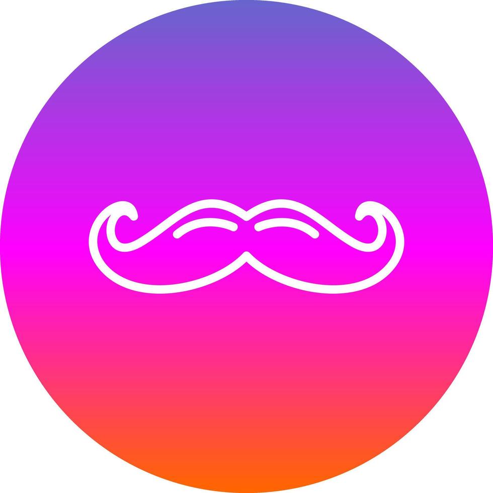 diseño de icono de vector de bigote